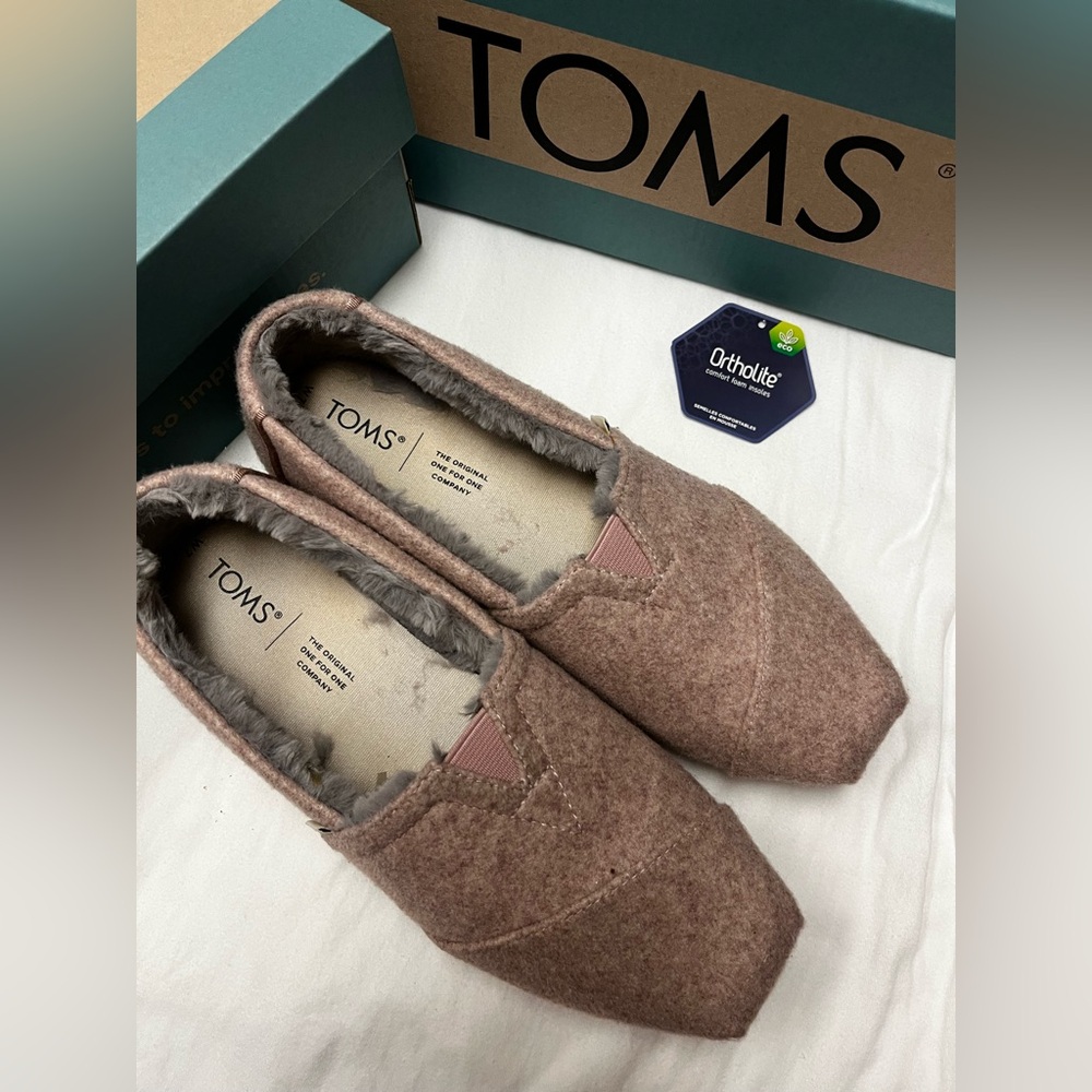 TOMS Women’s Alpargata Espadrilles in Blush Pink/Pale Mauve size 7